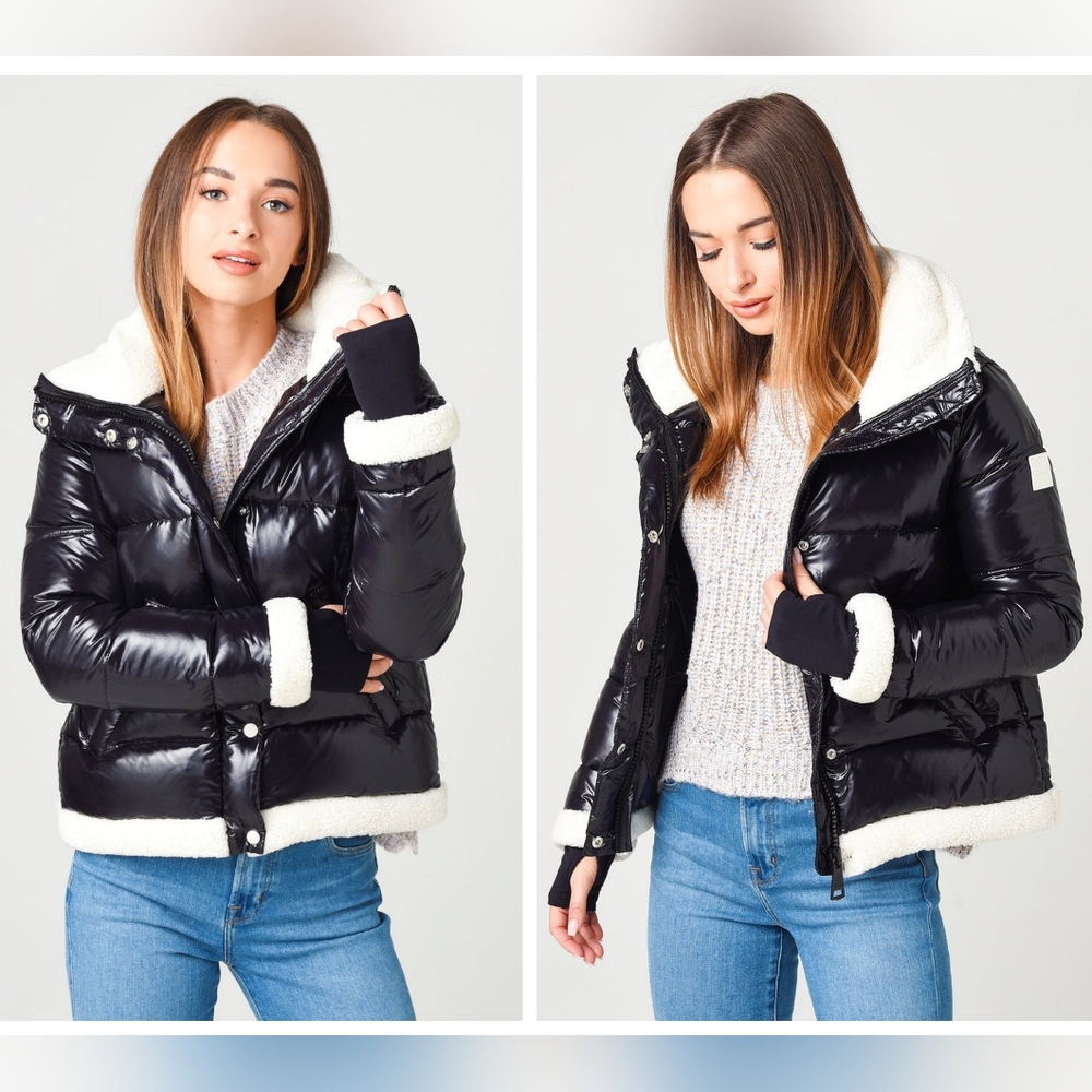 SAM | GIGI Down Jacket With Shearling Trim - Picture 16 of 17